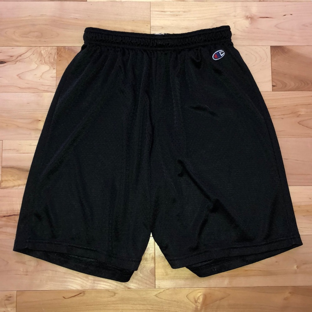 “Champion” Black Athletic Shorts